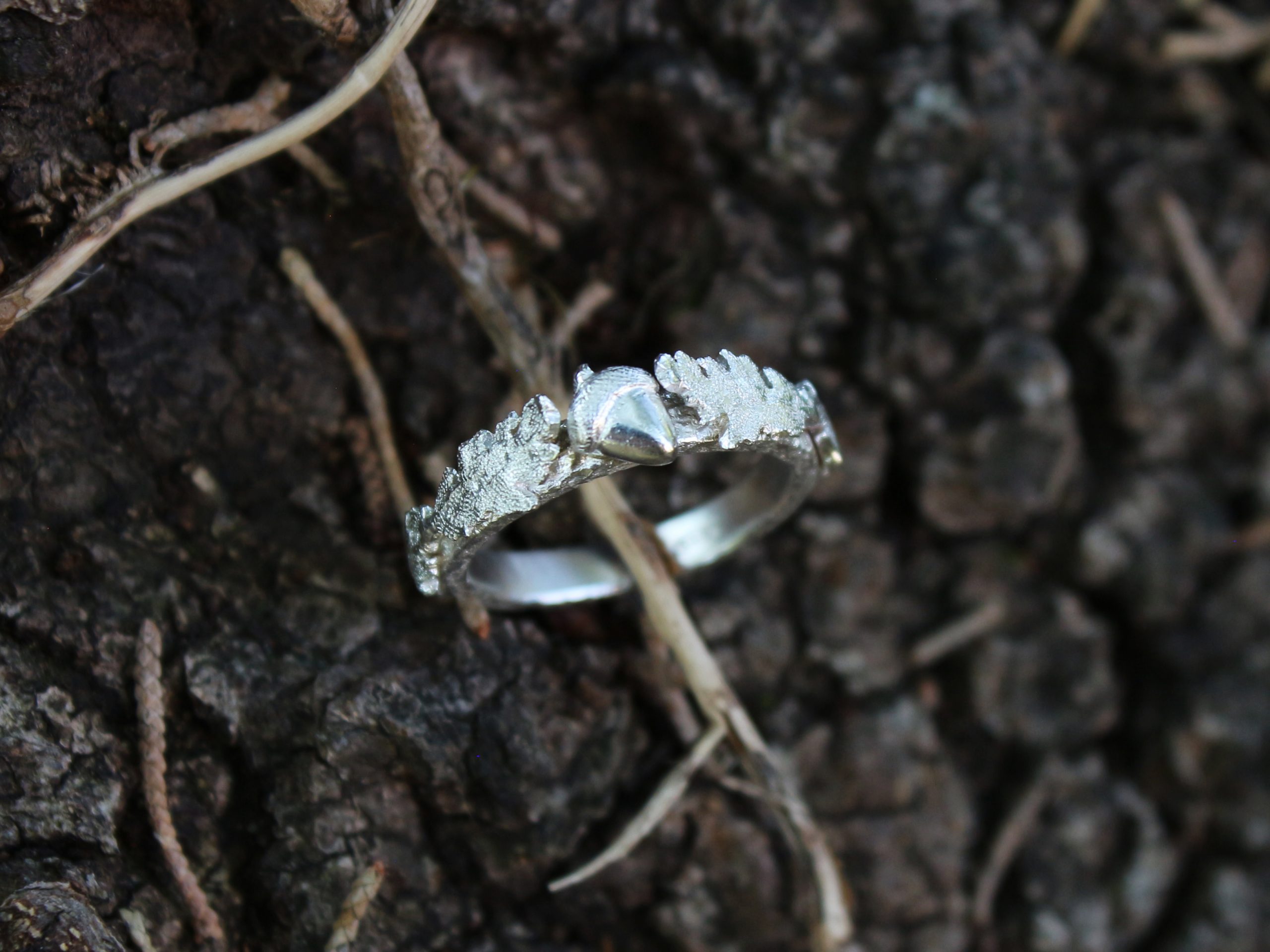 anello fidanzamento quercia